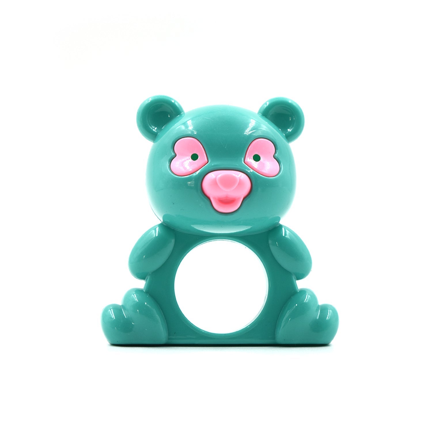 Set of baby rattles with different shapes and colors for interactive play and development. Set of baby rattles with different shapes and colors for interactive play and development.